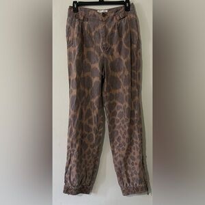 Anthropologie Brown and Black Patterned Pants